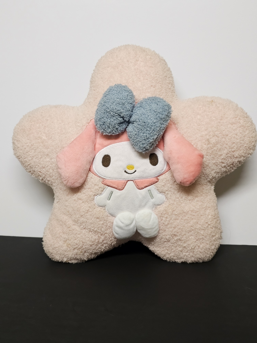 Official Sanrio My Melody Boucle Star Plush Cushion Pillow Pink Bow